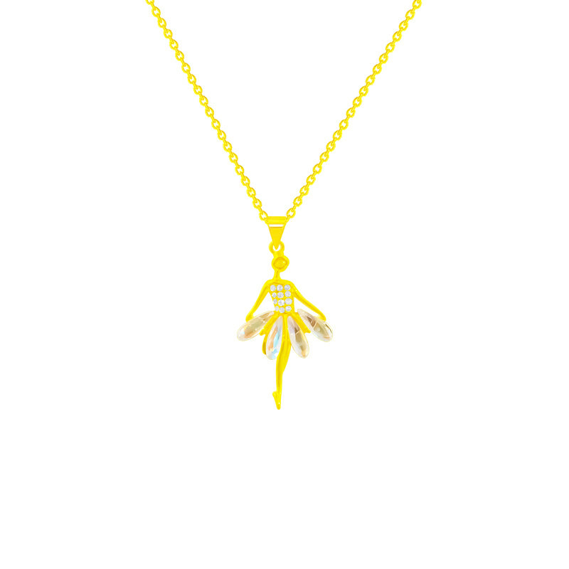 Ballet Pendant Style Niche Design Clavicle Necklaces