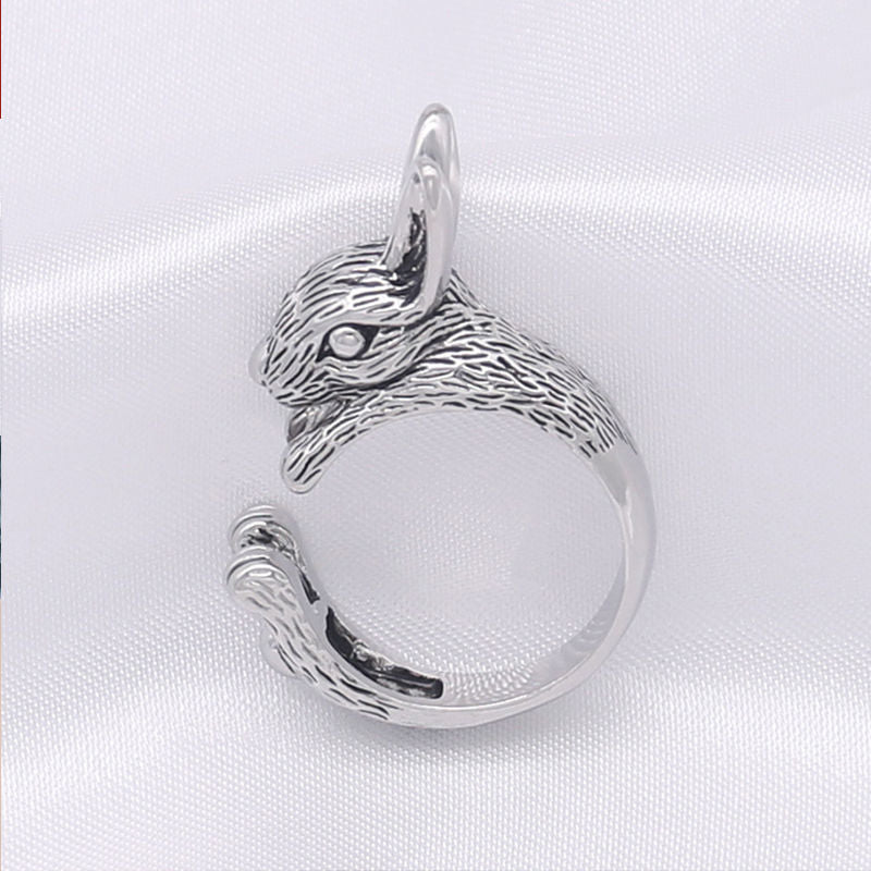 Women's & Men's Sign Of Rabbit Vintage Opening Adjustable Lucky Personality Fashion Hip Rings