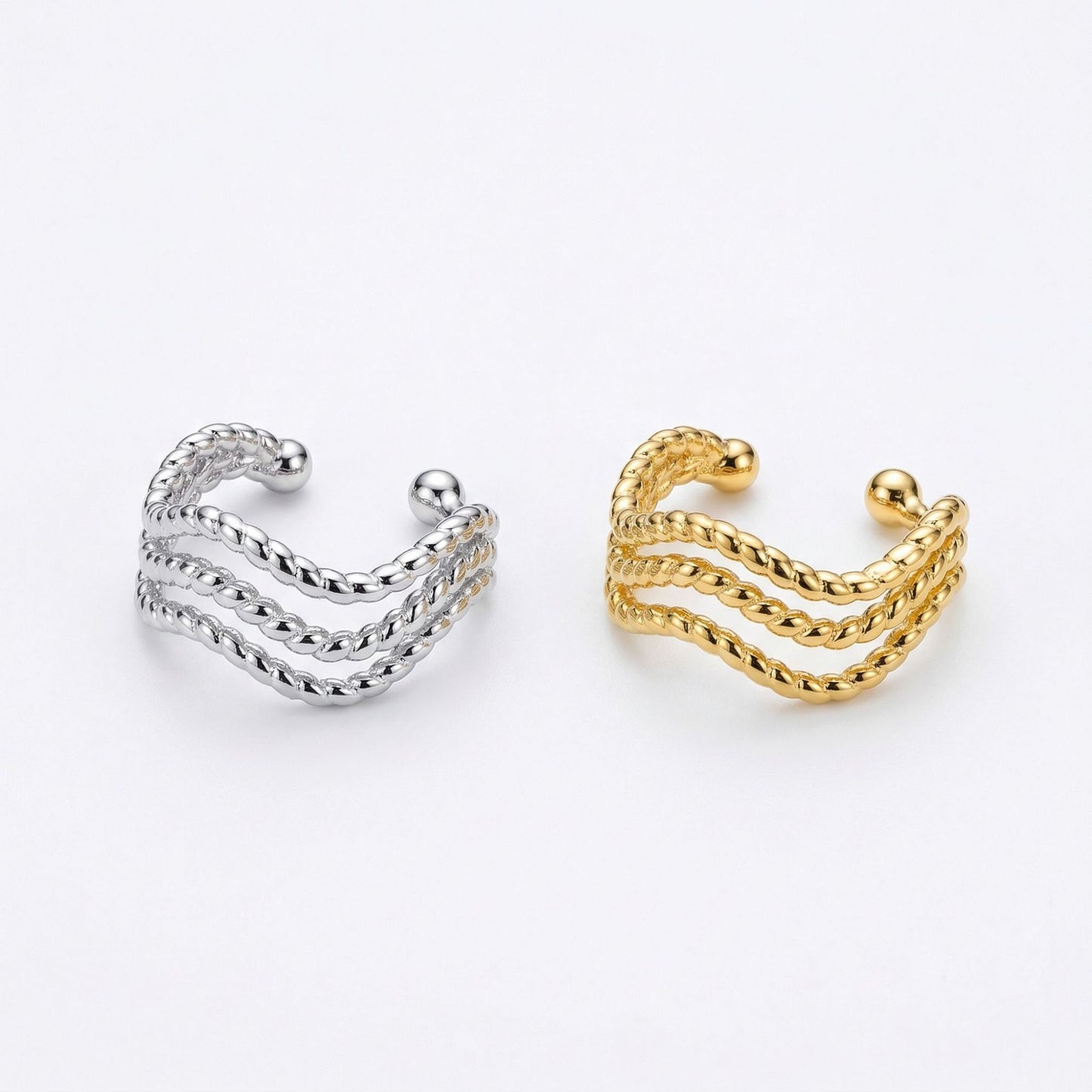 Copper Micro Inlaid Zircon Shaped Exquisite Versatile Without Ear Clip