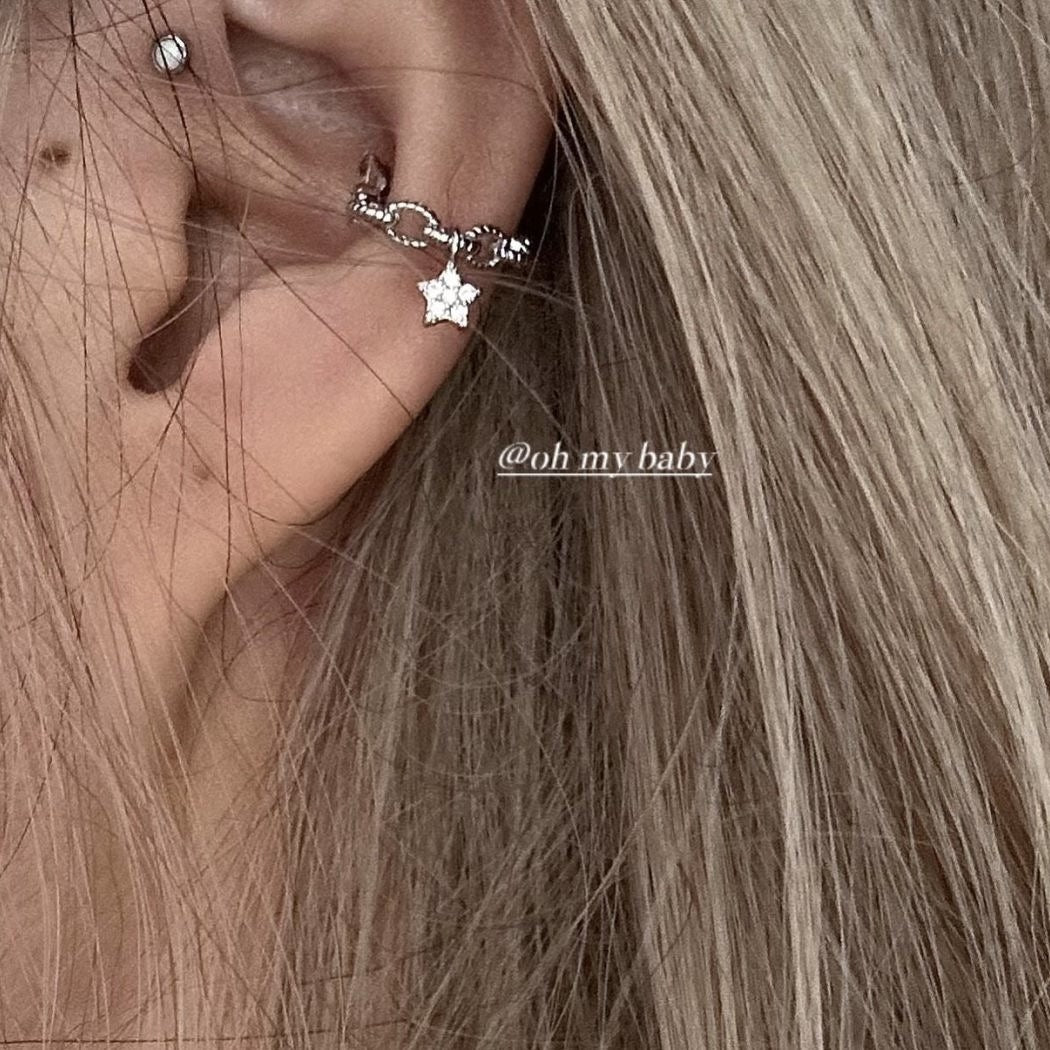 Star Unique Light Luxury High Sense Without Pierced Ear Clip