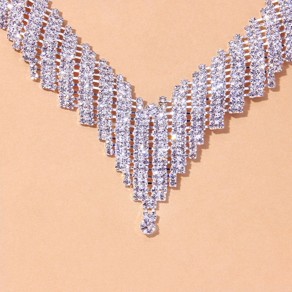 Bridal Wedding Dress Simple Fashion Suit Jewelry Set