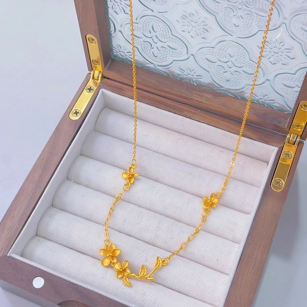 Ginkgo Leaf Variety Retro Affordable Luxury Fashion Design Necklace