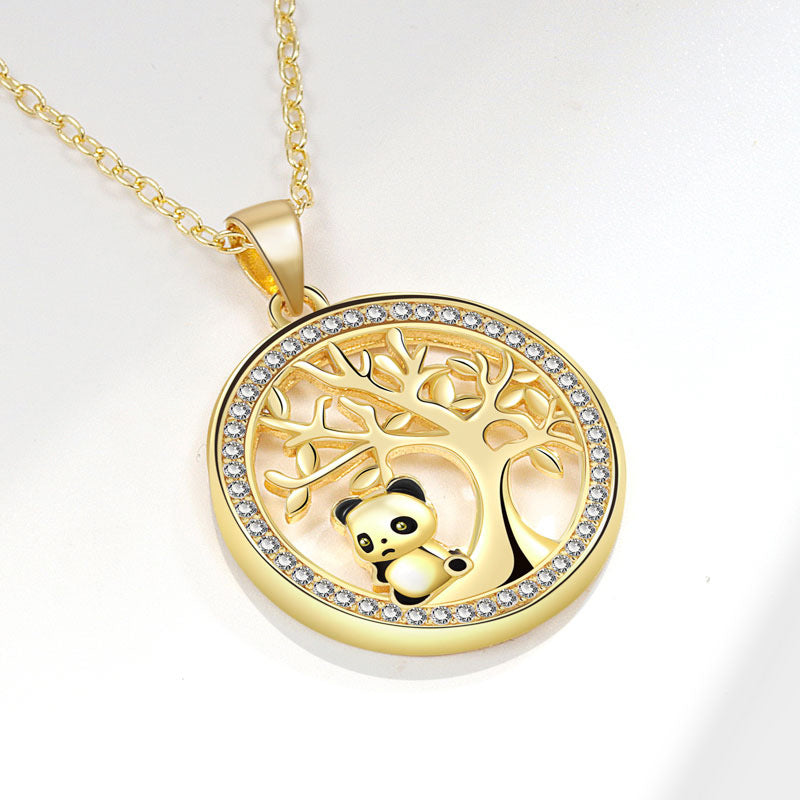 Women's Treasure Panda Tree Of Life Long Necklaces