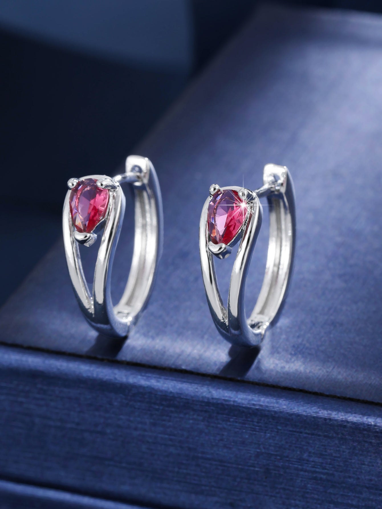 Women's Water Drop Double Twist Ear Clip Commuter Date Daily Match Earrings