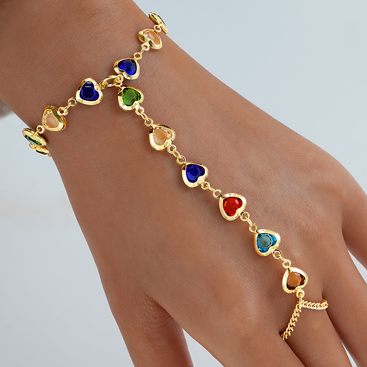 Chain Female Simple Finger Integrated Fashion Bracelet