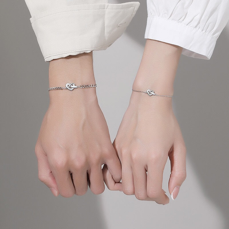 Women's & Men's Knot Couple Pair Of Cold Wind Interwoven Love Simple Niche Bracelet