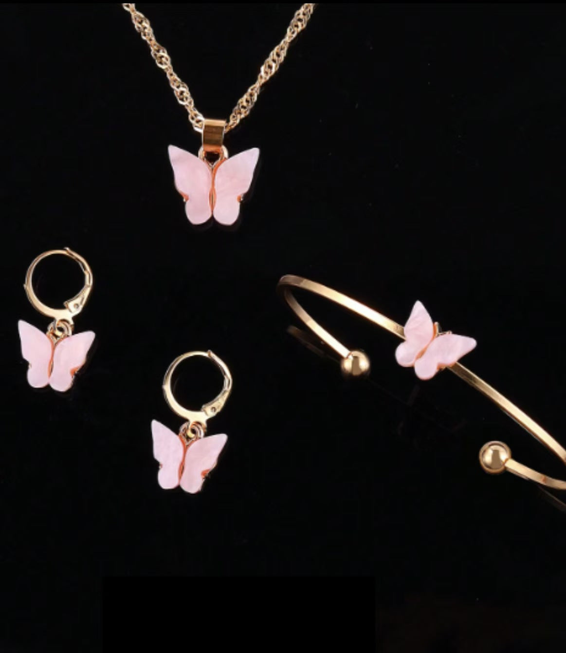 Women's Butterfly Plate Retro Fashion Minority Design Jewelry Set