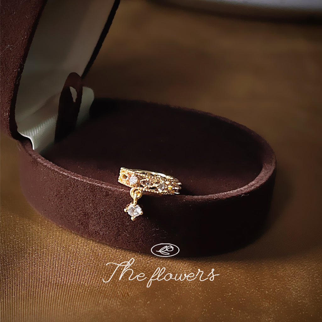 Style High Sense Copper Micro Inlaid Ear Clip