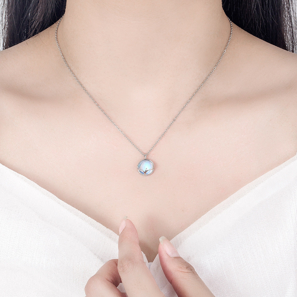 Women's Lu Has You Retro Moonstone High-grade Ear With Fresh All Bracelets