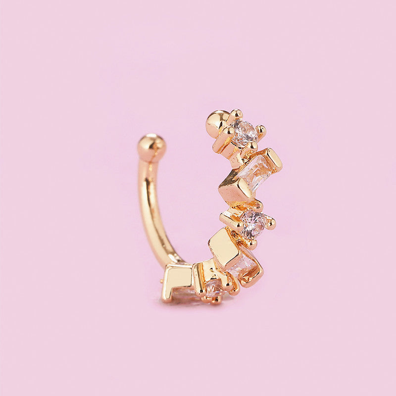 No Pierced Female Elegant Personality Diamond Simple Ear Clip