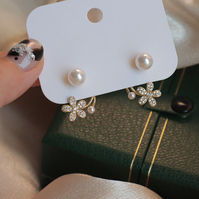 Women's Sterling Sier Needle Elegant Light Luxury Earrings