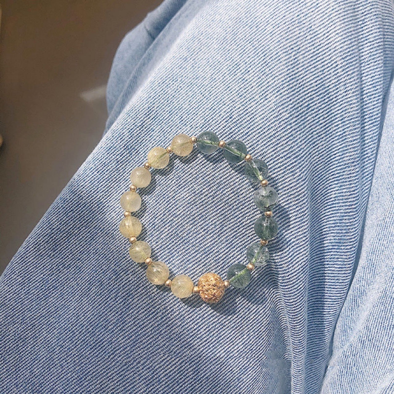 Citrine Green Phantom Quartz Female Design Bracelets