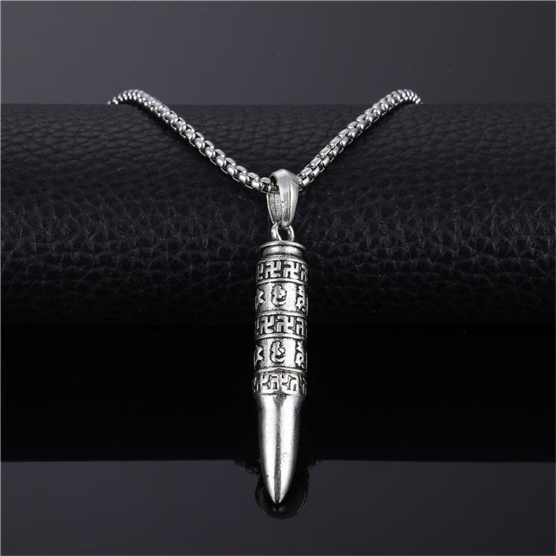 Women's & Men's Creative Alloy Type Bullet Pendant Fashion And Necklaces