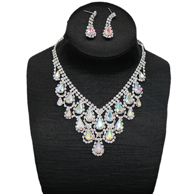 Diamond Two-piece Set Pack Exquisite Wedding Necklaces