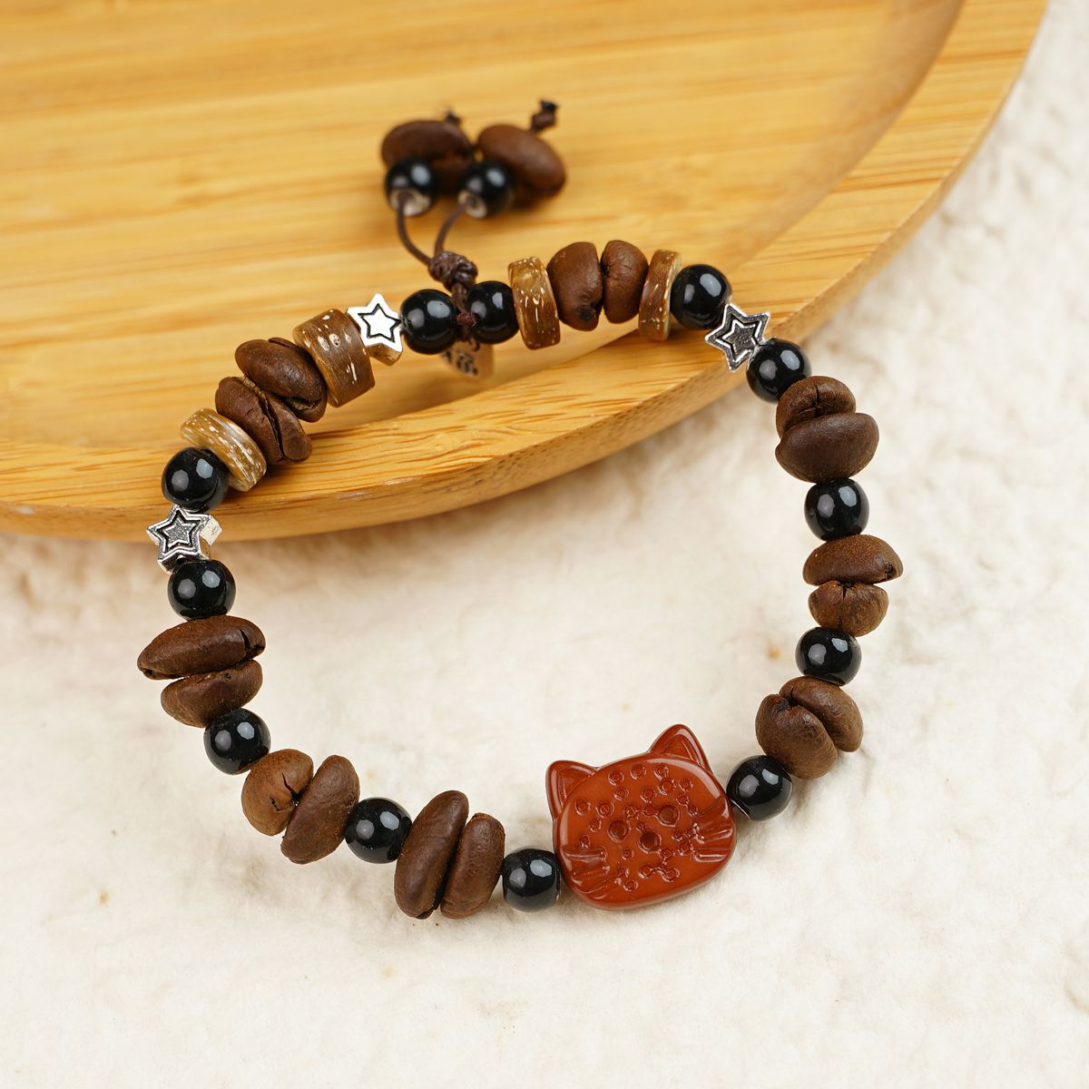 Women's Ceramic Coffee Beans Refreshing High-grade Chinese Bracelets