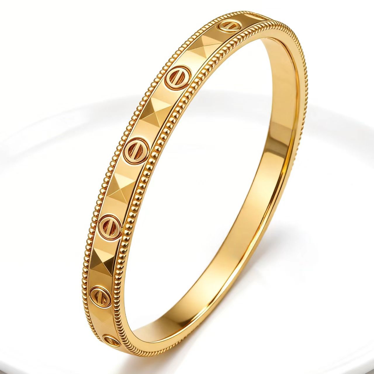 Titanium Steel Female Diamond High-grade Stainless Bracelet