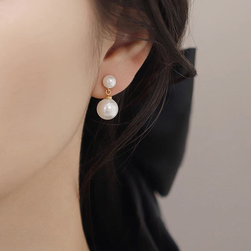 Imitation Pearl Female Light Luxury Minority Design Advanced Sense No Rings