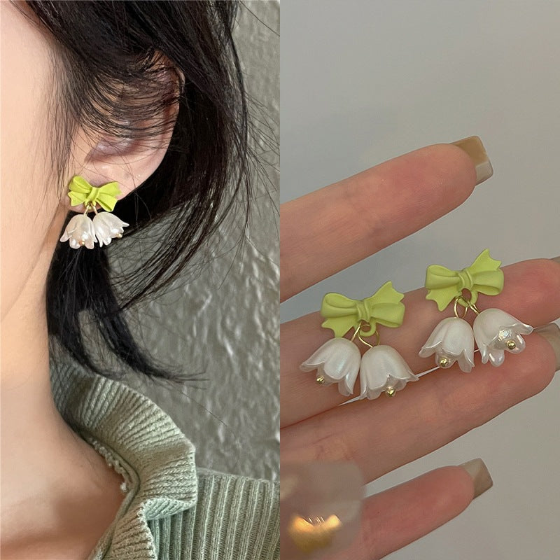 Women's Sterling Sier Needle Elegant Light Luxury Earrings