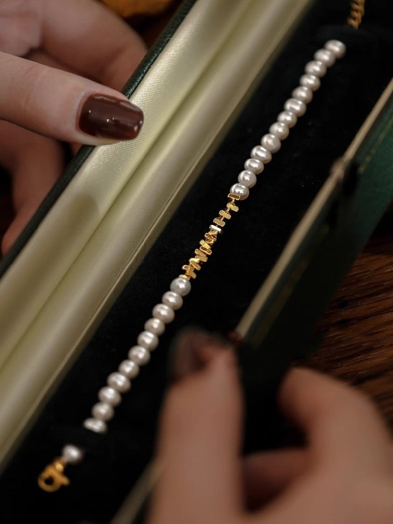 Bracelets de perles exquises de luxe pour femmes, perles légères, minoritaires