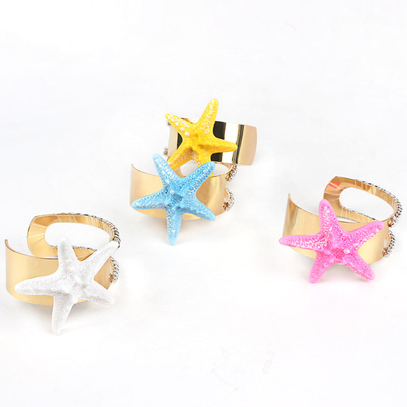 Colorful Starfish Vigorous Heart Trendy Vacation Bracelets