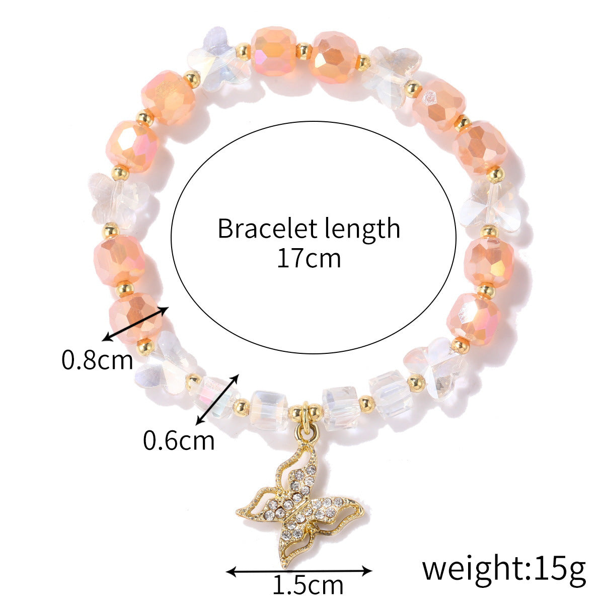 Women's Ornament Amethyst Beaded Opal Crystal Natural Bracelets