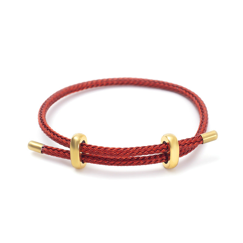 Wire Carrying Strap Couple Red Rope Transfer Beads Dragon Boat Bracelet