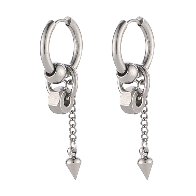 Women's & Men's Long Chain Bar Couple Advanced Sexy Earrings