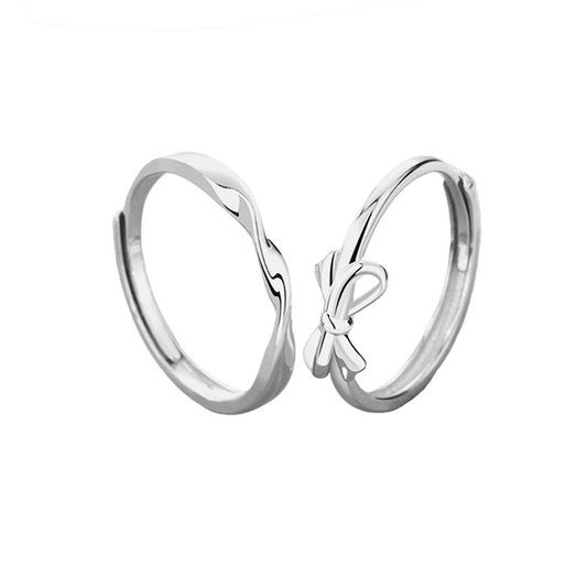 Sier Couple Sterling Pair Design High Rings