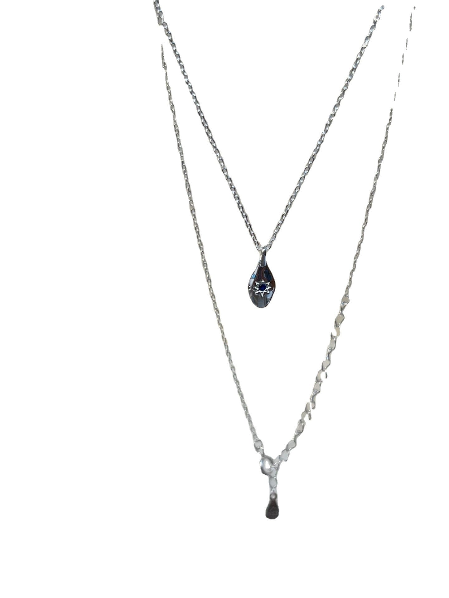 High-grade Blue Diamond Eight Awn Star Olive Necklaces