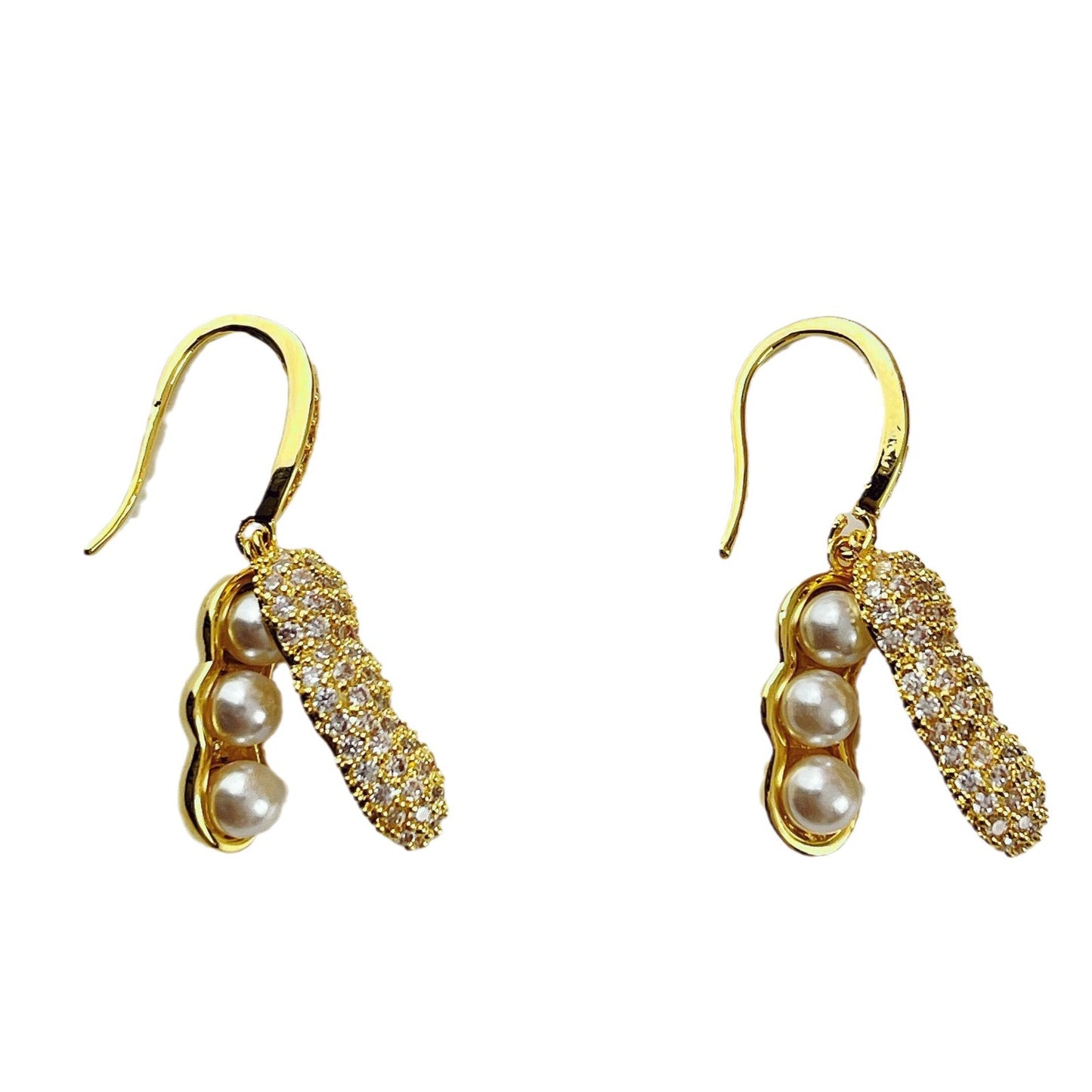 Minority Design Sense Micro Inlaid Pearls Earrings