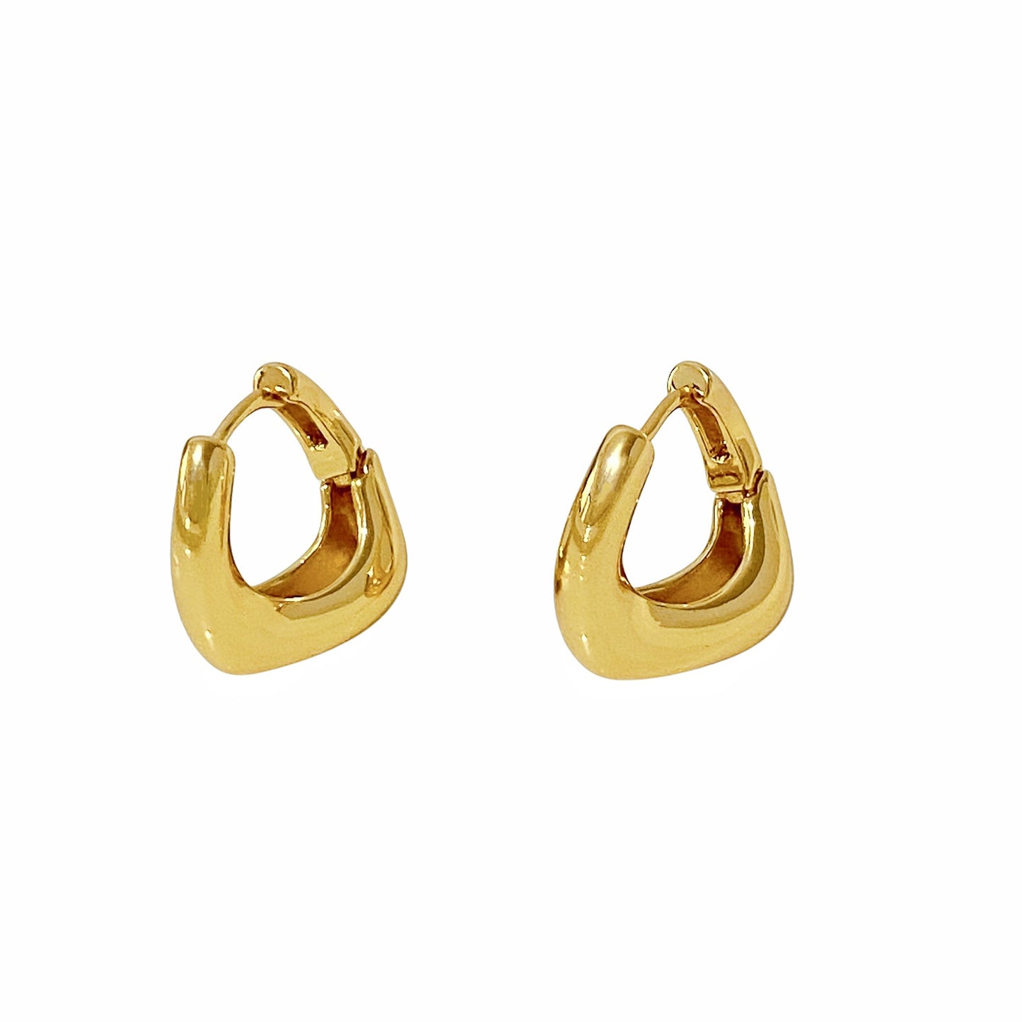 Cold Wind Simple Irregular Geometric Glossy Female High Ear Buckle