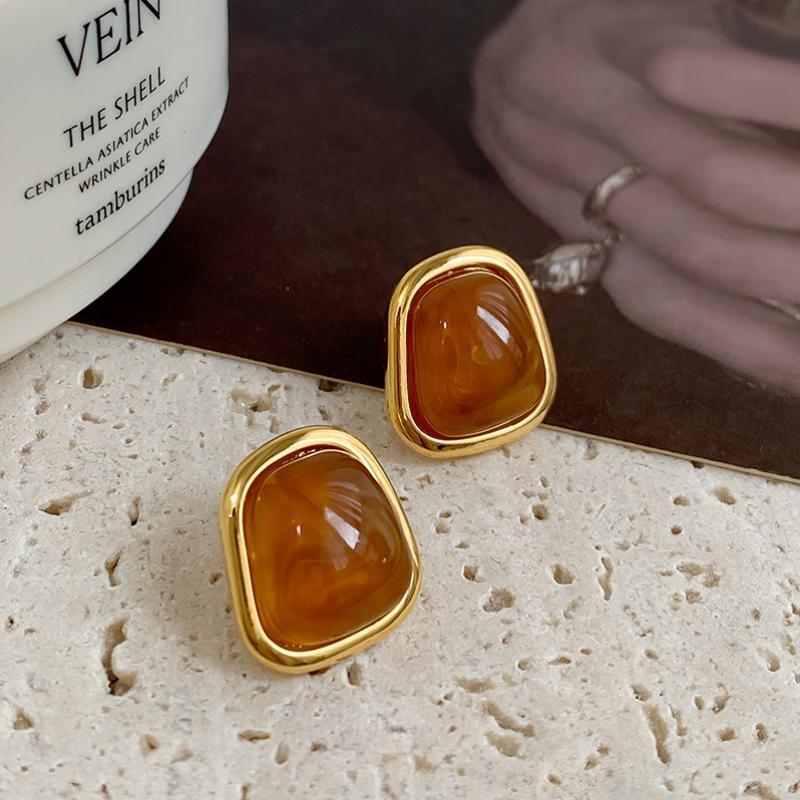 Style Geometric Pearl Fashion Minority Design Advanced Elegance Stud Earrings