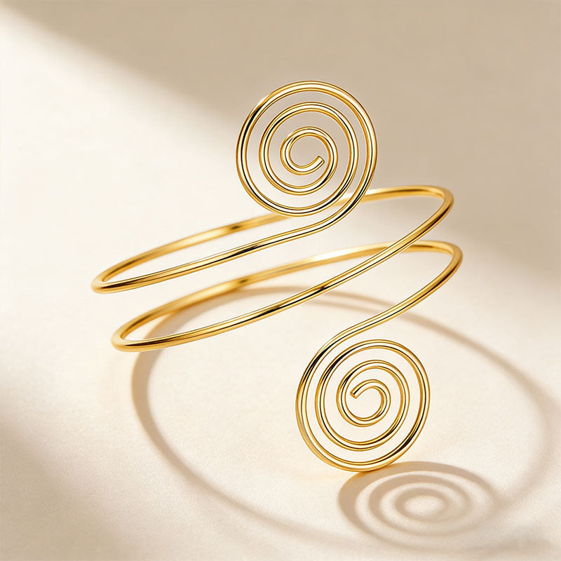 Exaggerated Spiral Metal Fashion Twisted Personality Bracelet