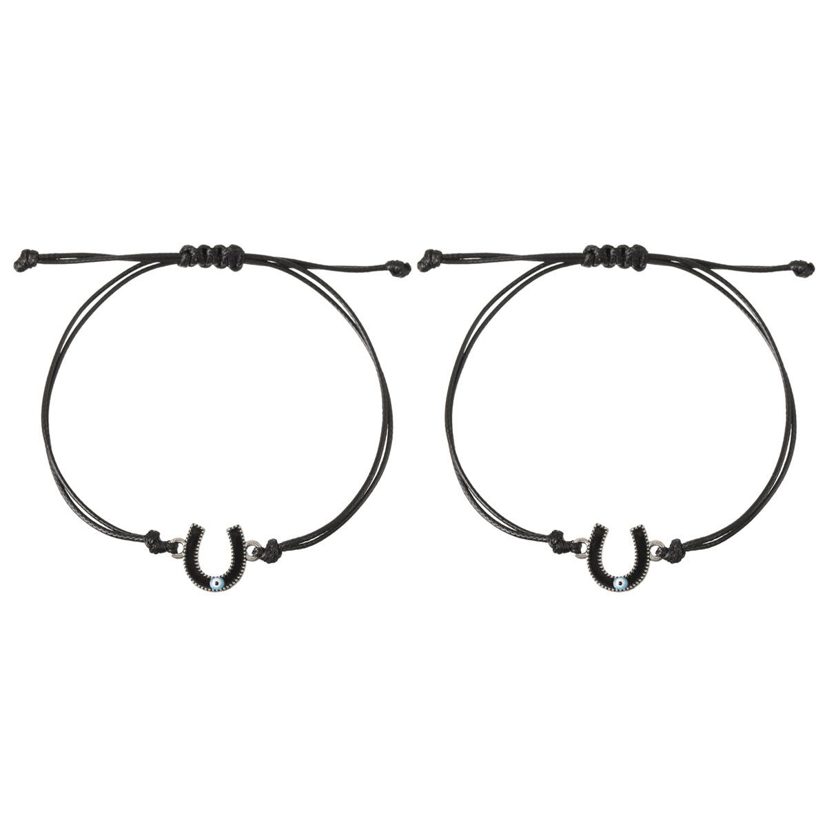 Damen &amp; Herren &amp; Seil Devil's Eye Horseshoe Couple Armbänder