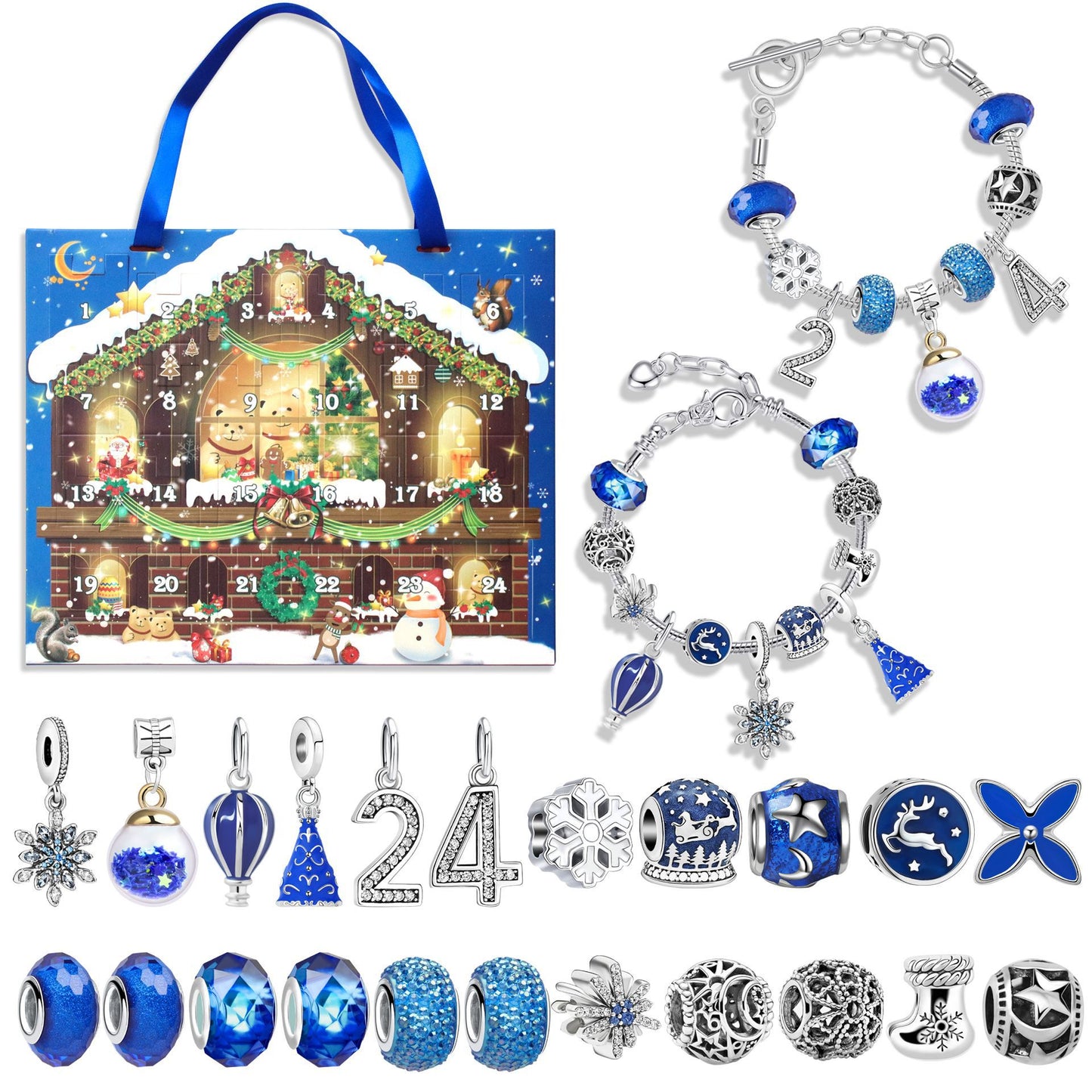 Advent Calendar Creative Snowman Christmas Blind Bracelets