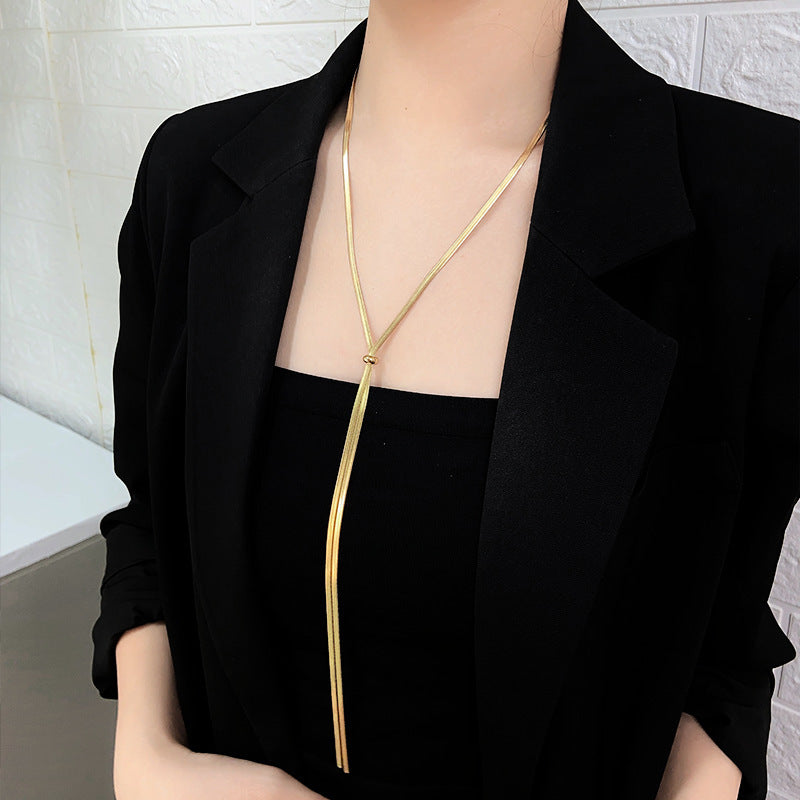 Baroque Pearl Snake Bones Chain Open-ended Light Bracelets