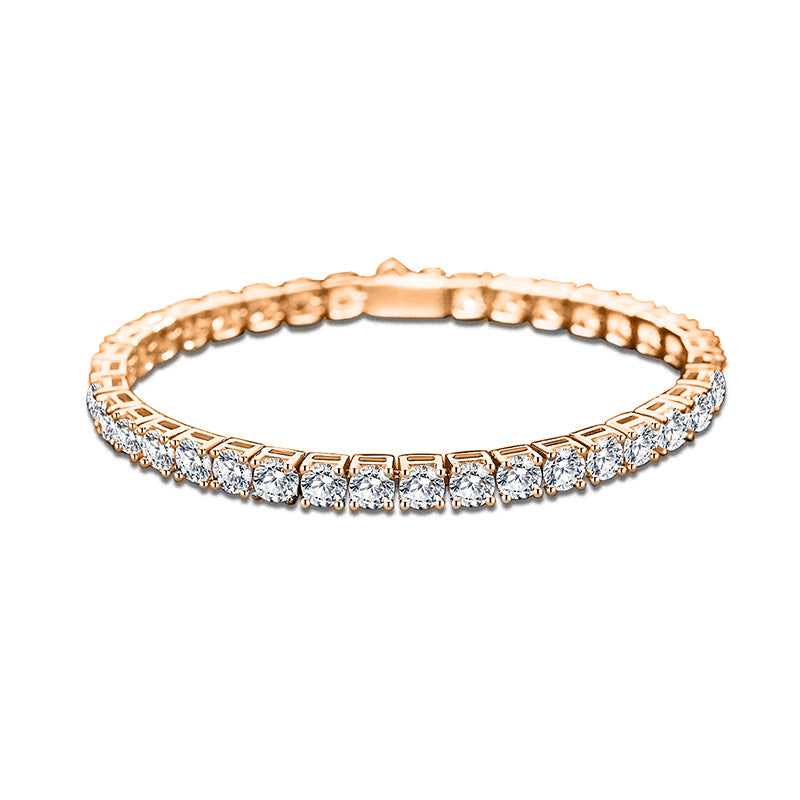 Bracelets de mode en Zircon Moissanite pour femmes et hommes et argent