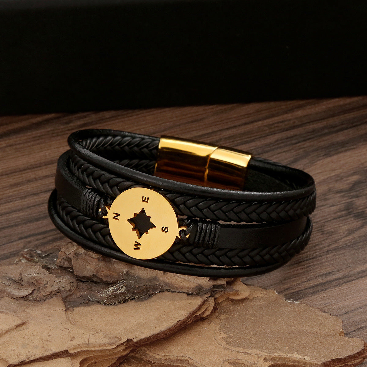 Herren Herbst Edelstahl Schmuck Mode handgefertigte Armbänder