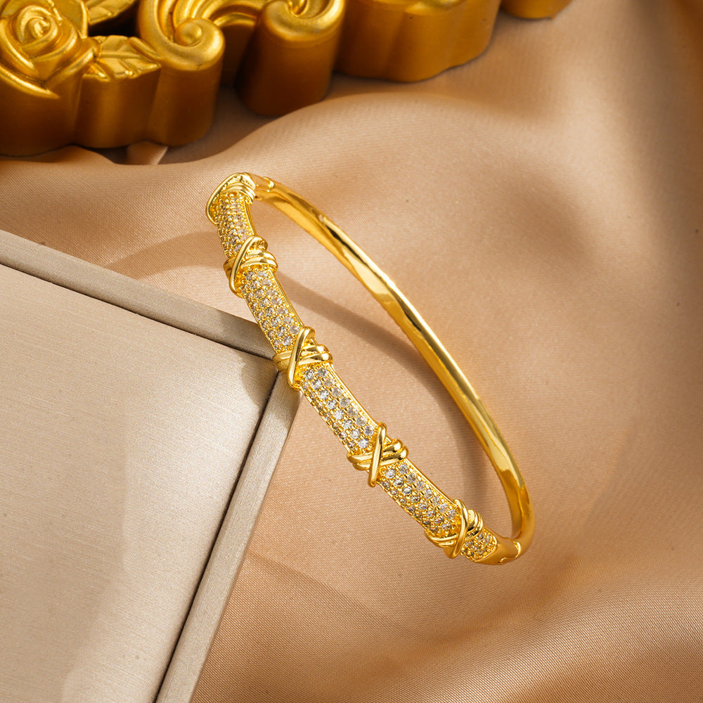Zircon Female Fashion Simple Exquisite High Bracelet