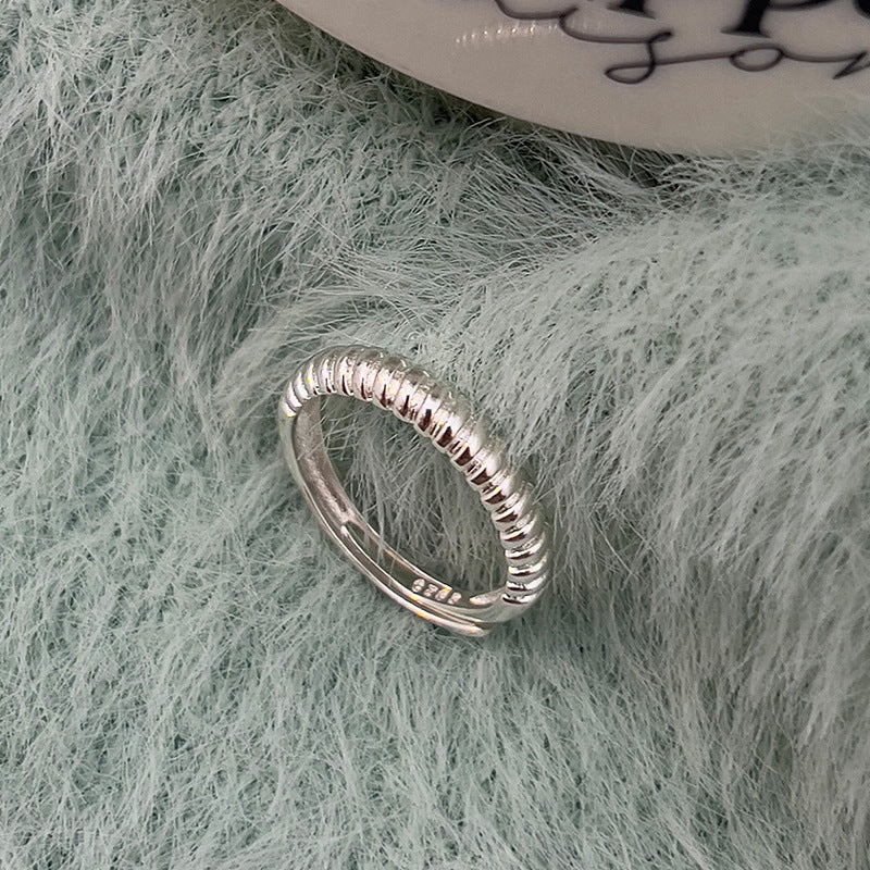 Design Spiral Female Minimalist Style Simple Rings