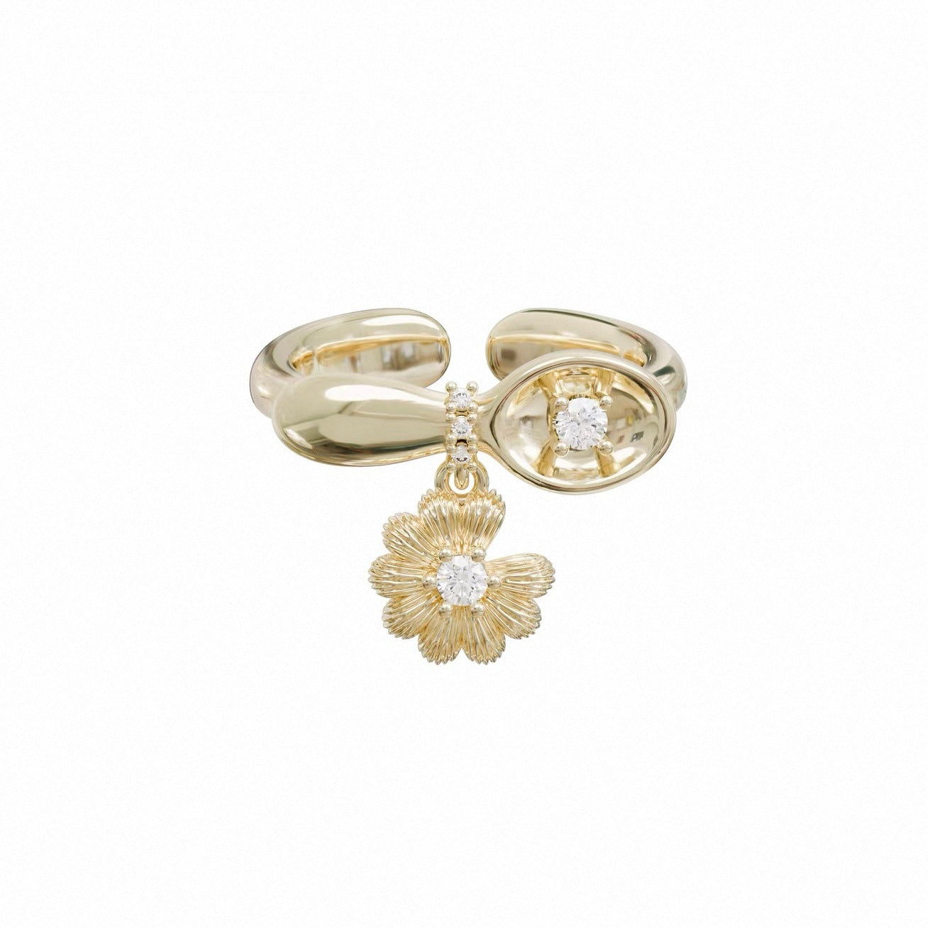 Picnic Series Little Daisy Design High Sense Female Ring