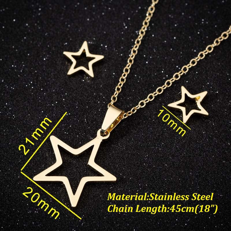 Women's & Men's Small Animal Cat Ear Three-piece Necklaces