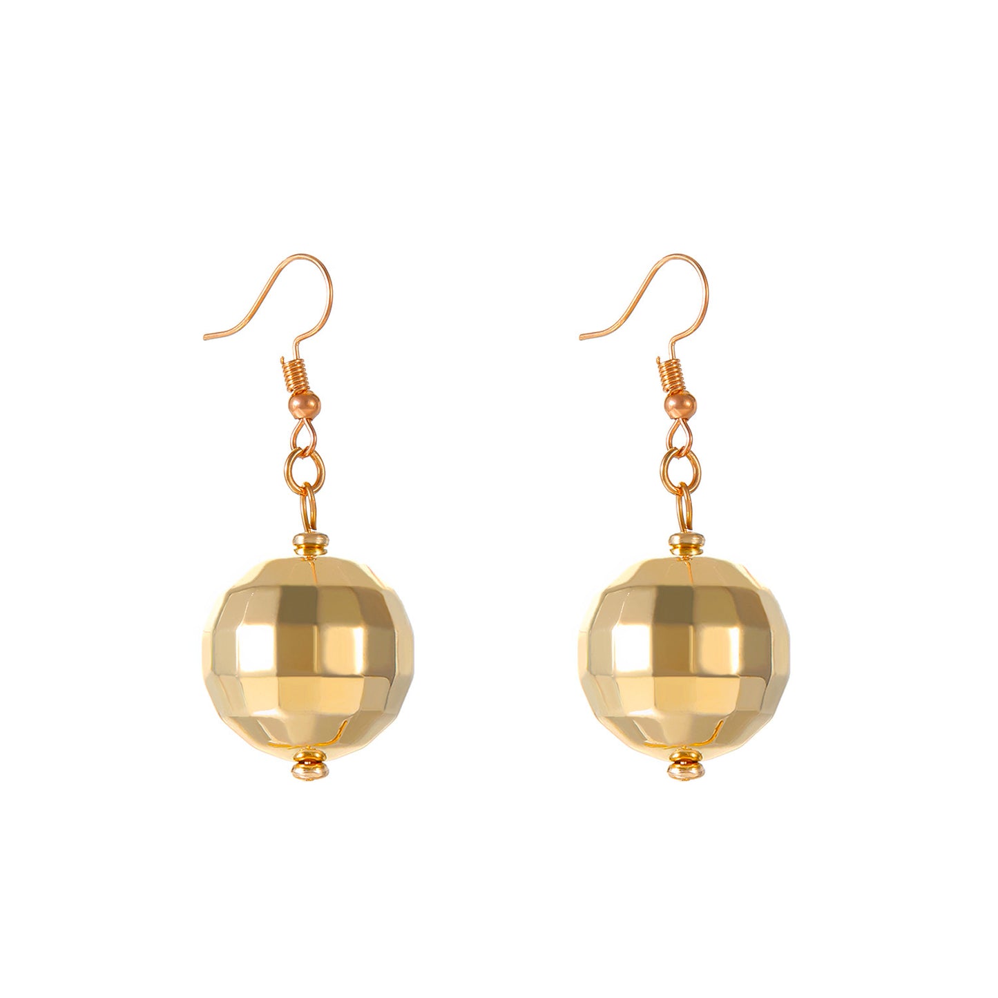Women's Stylish Round Retro Simple Disco Electroplated Jewelry Set