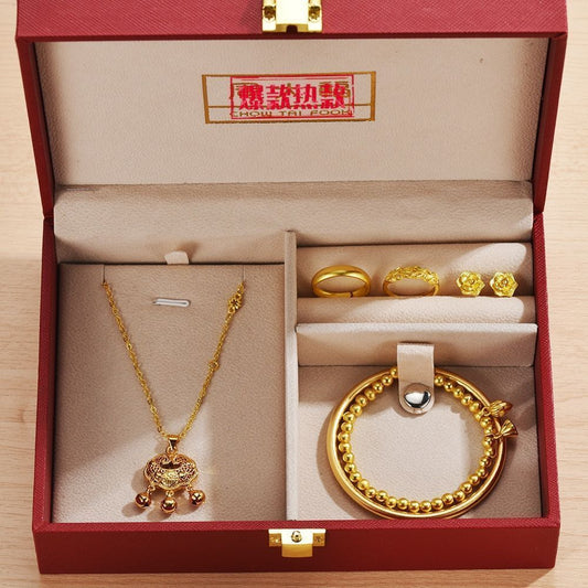 Simulation Three Gold Swing Placer Ancient Bracelet