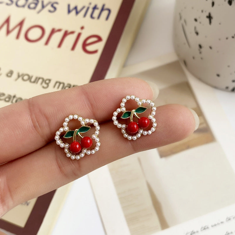 Women's Flower For Sweet Girly Pearl Without Pierced Ear Clip