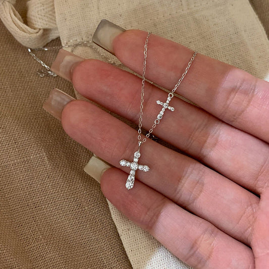 Cross Female Retro Affordable Luxury Trendy Wild Clavicle Pendants