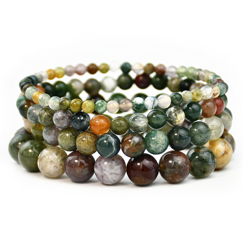 Agate Stone Beaded Male And Female Personality Twin Style Bracelets