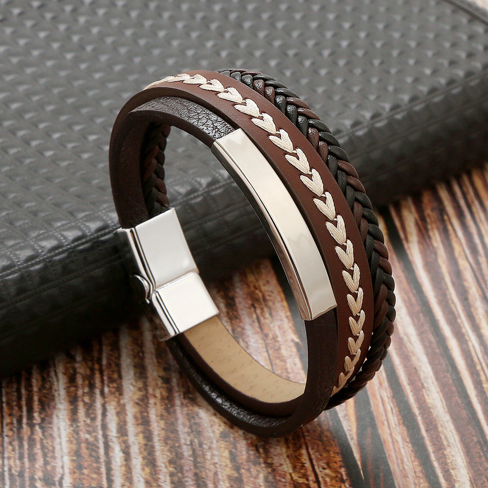 Men's Hand-woven Simple Style Ornament Jewelry Fashion Bracelets