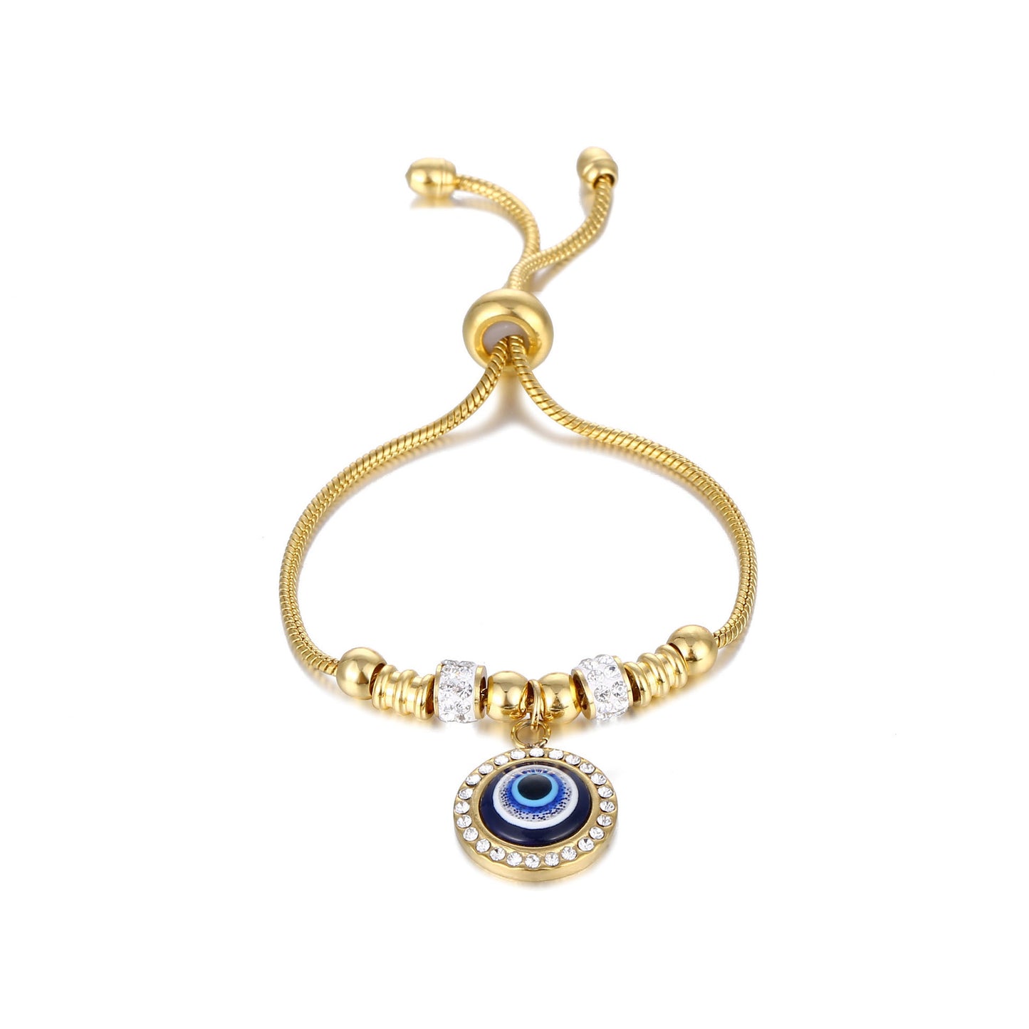 Stainless Steel Turkish Devil's Eye Adjustable Bracelets