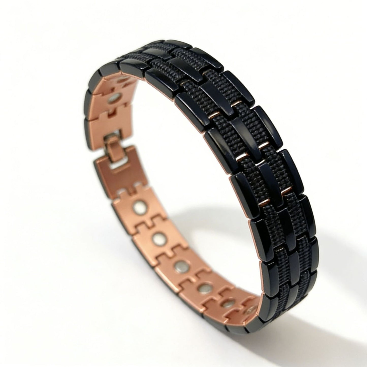 Men's Fashion Retro Environmental Protection Bronze Three Rows Bracelet